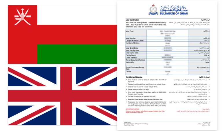 Oman visa for UK Citizens